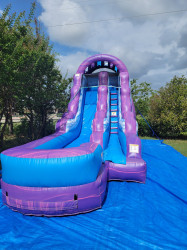 1520Purple20Slide 1672596228 15' Purple and Blue Splash Slide WET / DRY
