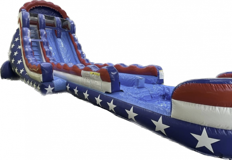 All American Double Lane Slide with Pool