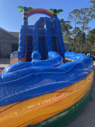 Curve20Waterslide20Front20Curve20 20The20Jumpy20Place 17371 1 Curve Action Double Lane Slide with Pool