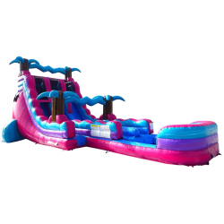 18' Ultrashock Dual Lane Water Slide
