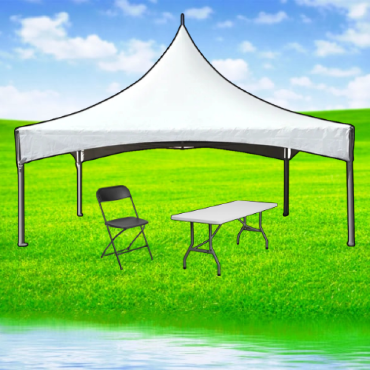 Tent Package with Tables and White Chairs Tent Package with Tables and White Chairs