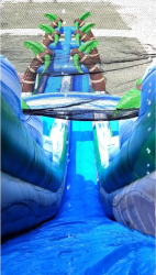 65 foot double lane inflatable water slide tropical marble5 177240 1 22' Bahama Blast Dual Ln W/ Slip N Slide