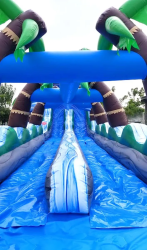 65 foot double lane inflatable water slide tropical marble6 177240 1 22' Bahama Blast Dual Ln W/ Slip N Slide