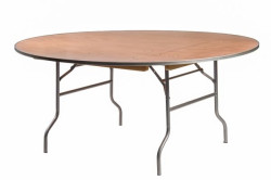60 Wooden Round Table